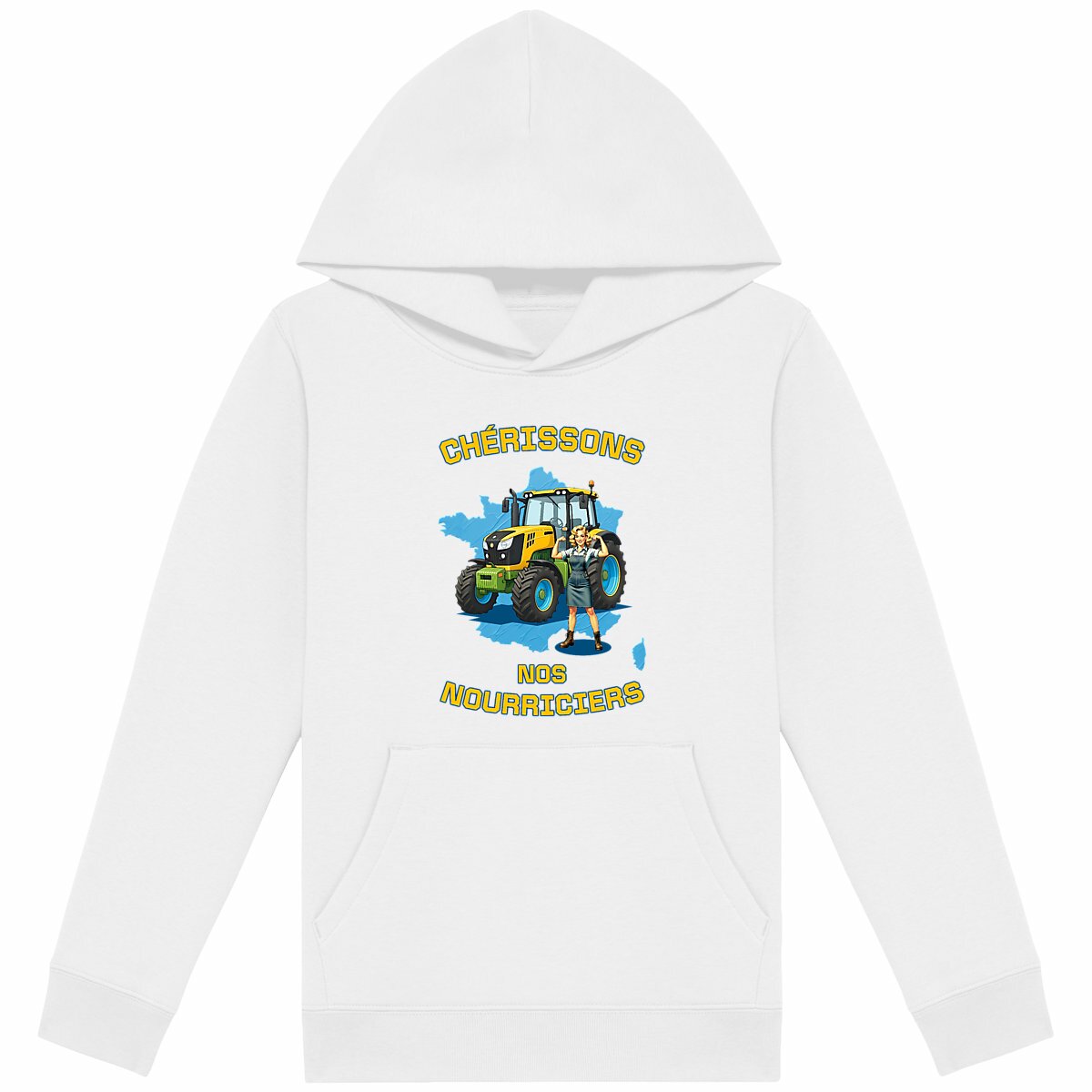 Image back ❀ Sweat-Shirt Standard à Capuche Unisexe Enfant ~Premium ✧ SOUTENONS NOS FERMES [🌐 FR] ✨