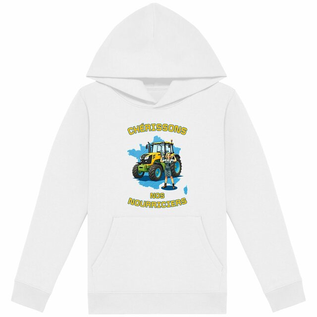 Image back ❀ Sweat-Shirt Standard à Capuche Unisexe Enfant ~Premium ✧ SOUTENONS NOS FERMES [🌐 FR] ✨