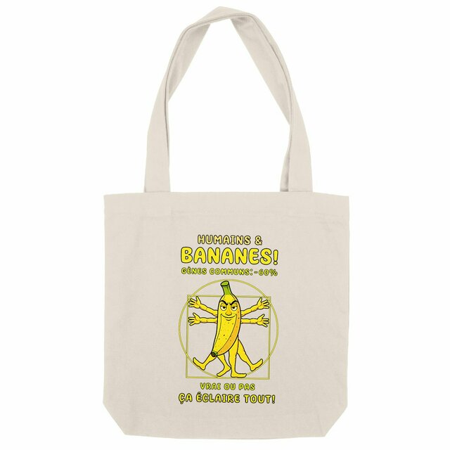 Image back ❀ Totebag Épais ~Premium+ ✦ LA BANANE DE VITRUVE [🌐 FR] ✨
