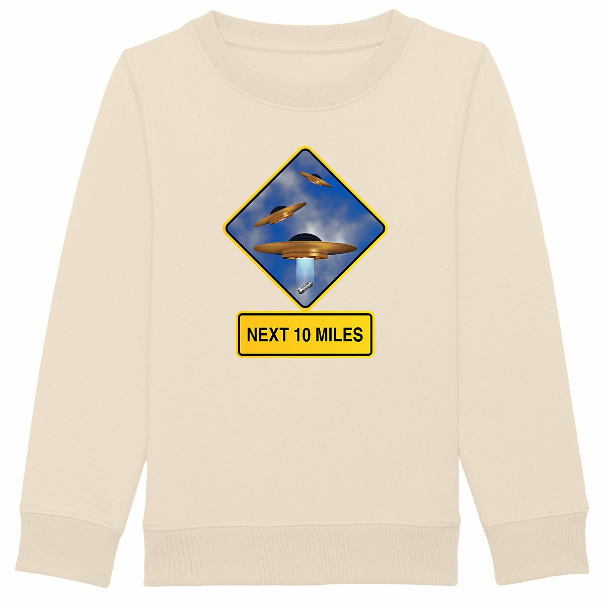 Image back ❀ Sweat-Shirt Épais Unisexe Enfant ~Premium+ ✦ UFO ALERT [🌐 EN] ✨