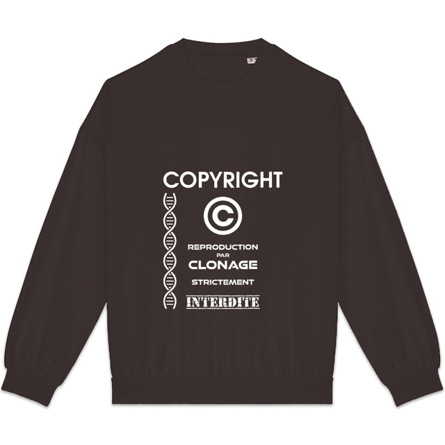 Image back ❀ Sweat-Shirt Standard Oversize Unisexe Made in Portugal ~Premium+ ✦ L'ANTI-CLONE [🌐 FR] 