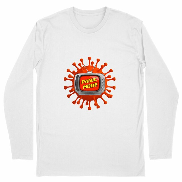 Image back ❀ T-Shirt Classique Mi-Épais Homme Manches Longues ~Premium ✦ PANIC MODE [🌐 FR] ✨