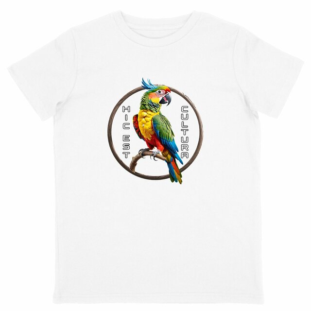 Image back ❀ T-Shirt Léger Unisexe Enfant ~Change ✦ PERROQUET [🌐 LAT] ✨