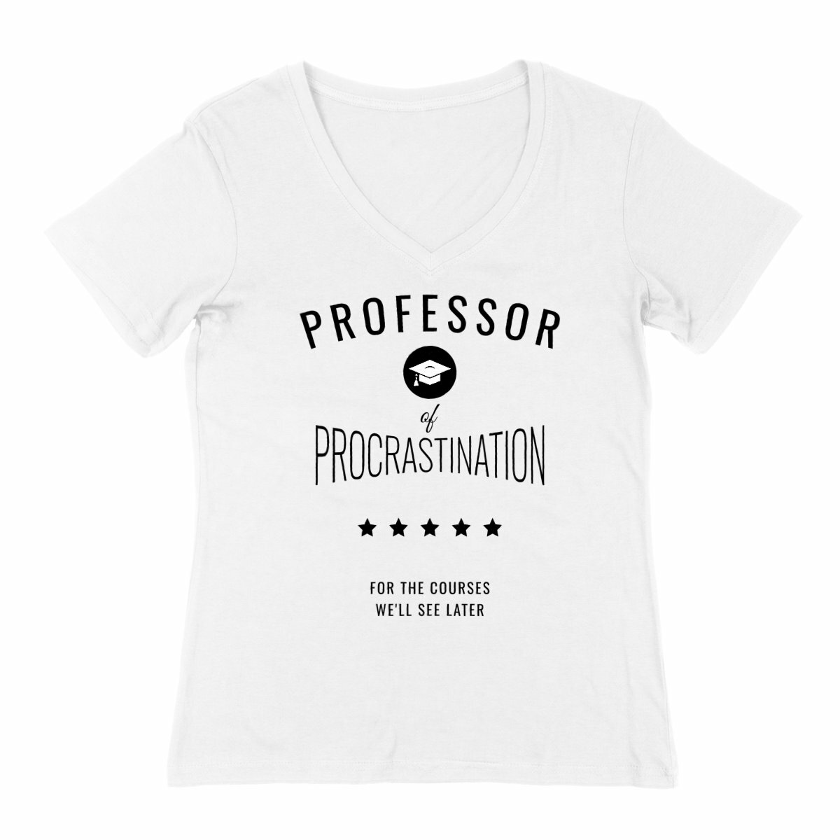 Image back ❀ T-Shirt Léger Femme Col V ~Change ✦ PROCRASTINATION [🌐 EN] ✨