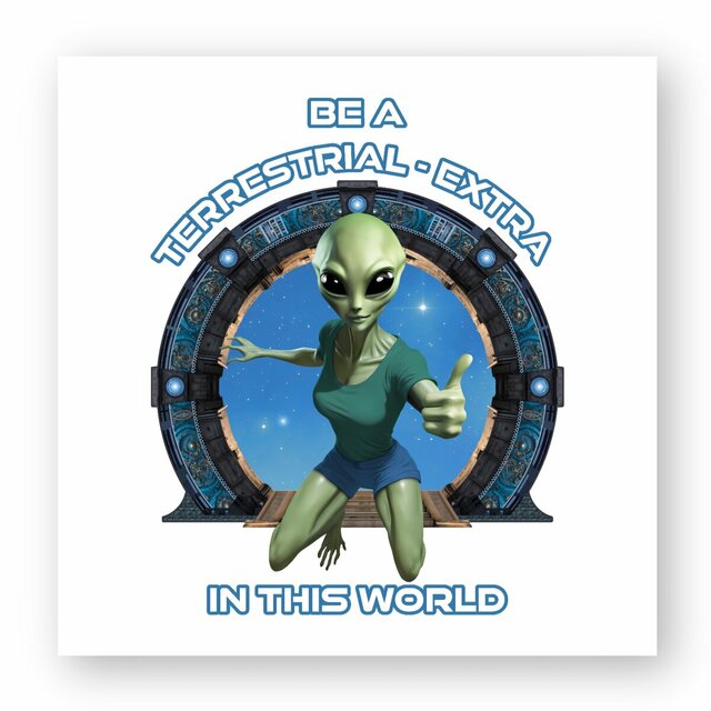 Image front ❀ Autocollant Carré / Sticker ~Premium ✦ ZETA (ALIEN) [🌐 EN] ✨