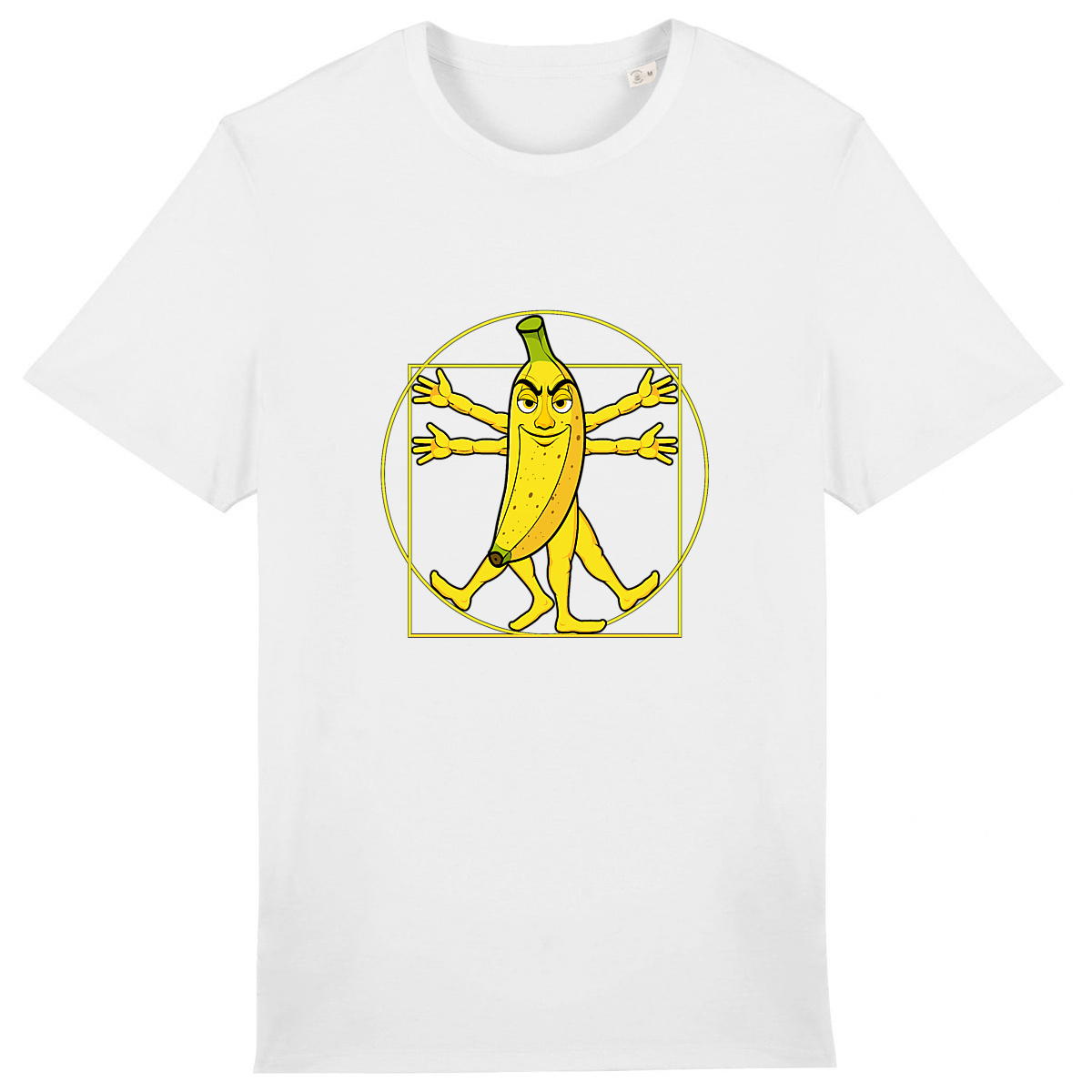 Image back ❀ T-Shirt Mi-Épais Unisexe ~Premium+ ✦ LA BANANE DE VITRUVE [🌐 FR] ✨