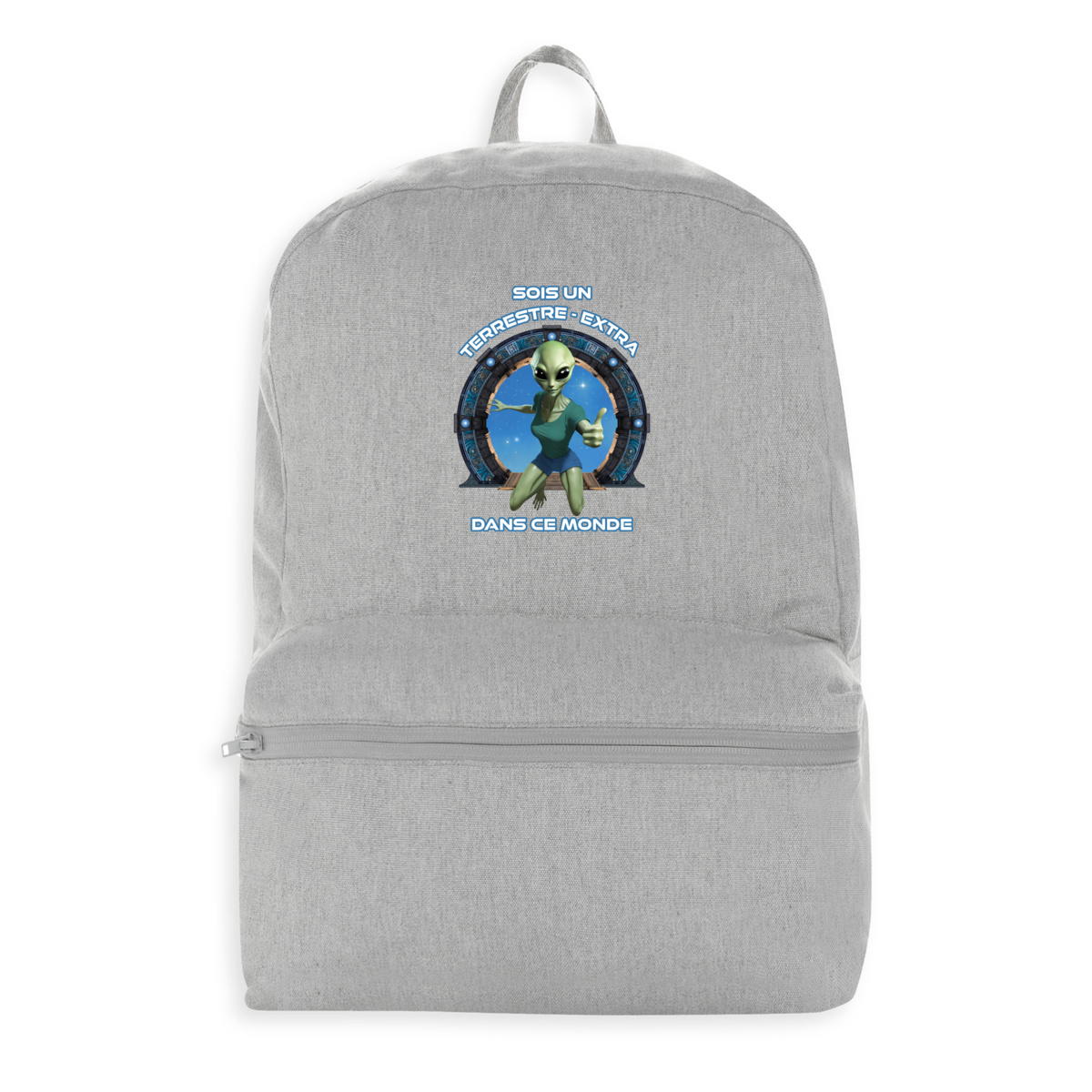 Image front ❀ Sac à dos 100% Recyclé ~Premium+ ✦ ZETA (EXTRA-TERRESTRE) [🌐 FR] ✨