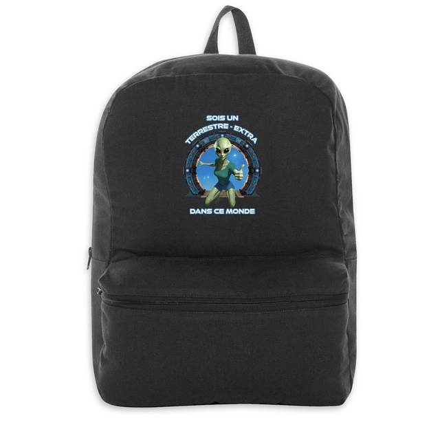 Image back ❀ Sac à Dos 100% Recyclé ✦ ZETA (EXTRA-TERRESTRE) [🌐 FR] ✨