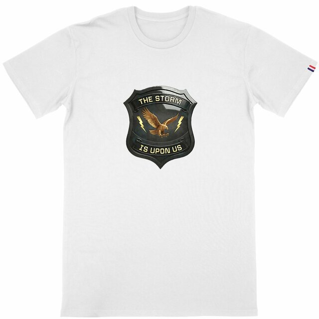 Image back ❀ T-Shirt Mi-Épais Homme Made in France ~Premium+ ✦ THE STORM IS UPON US [🌐 EN] ✨