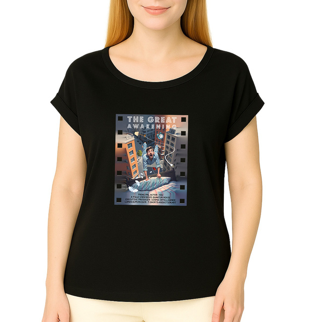 Image du produit ❀ T-Shirt Mi-Léger Femme Manches à Revers ~Premium ✦ THE GREAT AWAKENING [🌐 EN] ✨