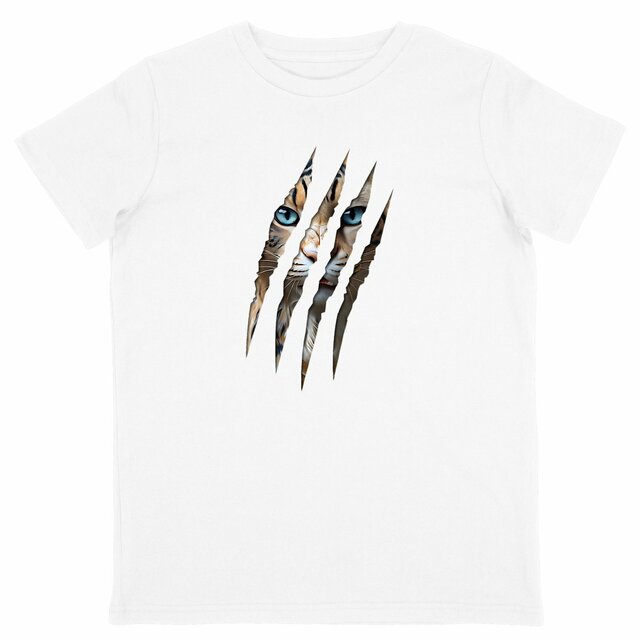 Image back ❀ T-Shirt Léger Unisexe Enfant ~Change ✦ LA GRIFFE DU CHAT [🌐 INT] ✨