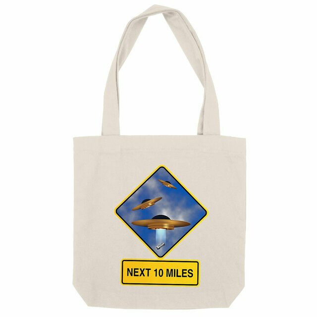 Image back ❀ Totebag Épais ~Premium+ ✦ UFO ALERT [🌐 EN] ✨