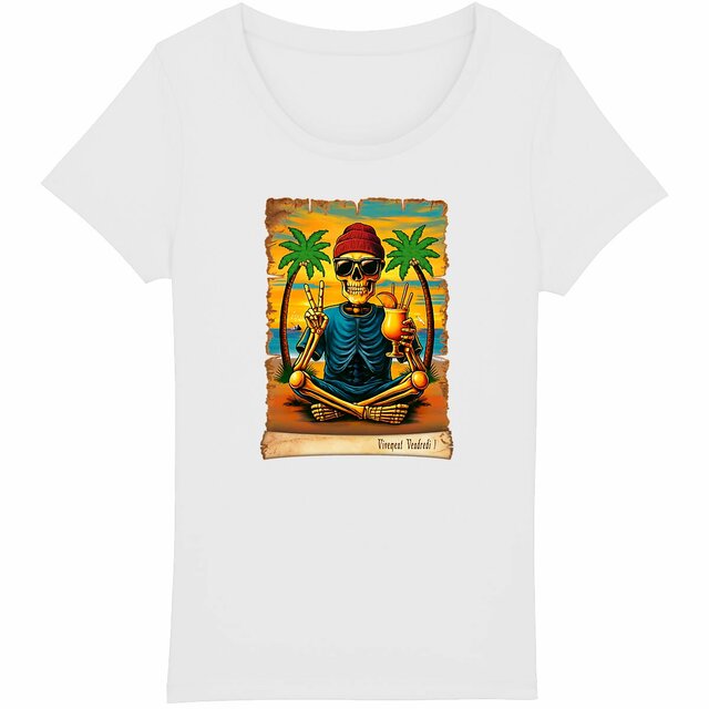 Image back ❀ T-Shirt Léger Femme ~Premium ✦ VIVEMENT VENDREDI ! [🌐 FR] ✨