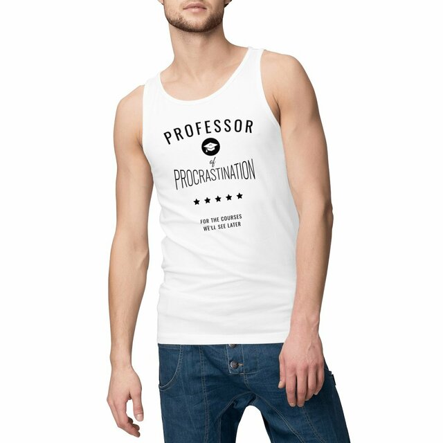 Image front ❀ Débardeur Léger Homme ~Change ✦ PROCRASTINATION [🌐 EN] ✨