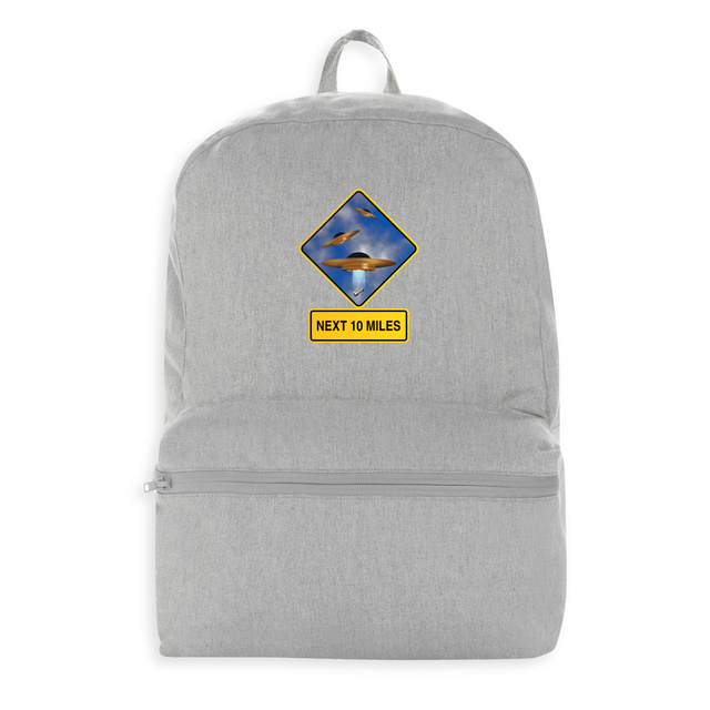 Image front ❀ Sac à dos 100% Recyclé ✦ UFO ALERT [🌐 EN] ✨