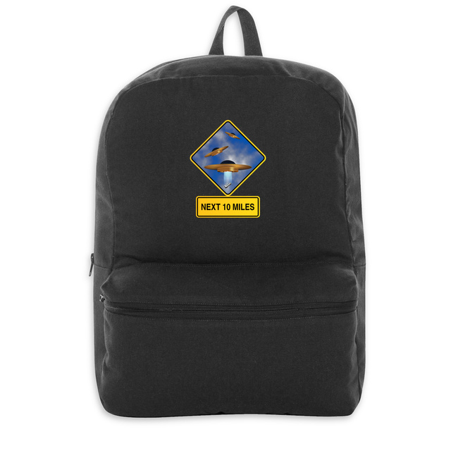 Image back ❀ Sac à dos 100% Recyclé ✦ UFO ALERT [🌐 EN] ✨