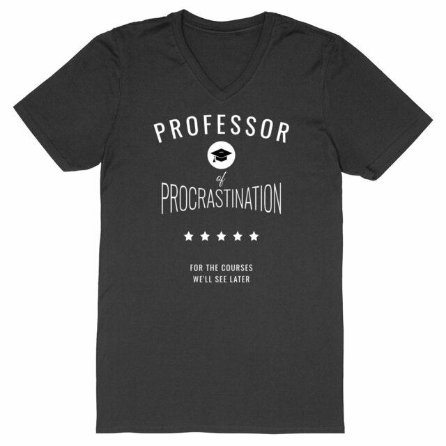Image back ❀ T-Shirt Léger Homme Col V ~Change ✦ PROCRASTINATION [🌐 EN] ✨