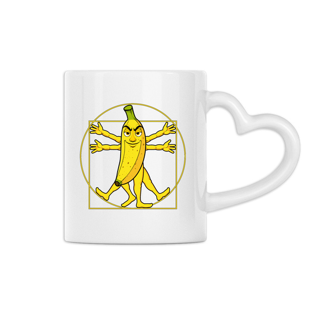 Image back ❀ Mug Céramique Avec Ance En Forme De Cœur Imprimé Sur Chaque Côté ~Premium ✦ LA BANANE DE VITRUVE [🌐 FR] ✨