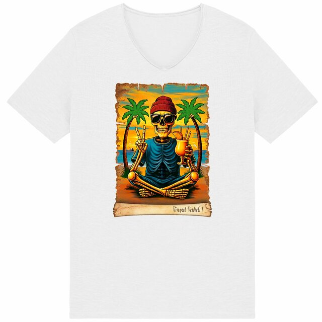 Image back ❀ T-Shirt Léger Homme Slub ~Premium+ ✦ VIVEMENT VENDREDI ! [🌐 FR] ✨