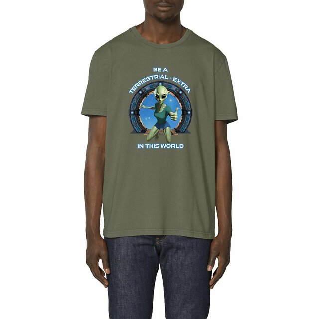 Image front ❀ T-Shirt Mi-Léger Unisexe Vintage ~Premium ✦ ZETA (ALIEN) [🌐 EN] ✨