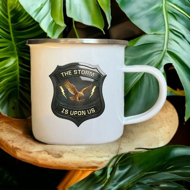 Image du produit ❀ Mug Metal ~Vintage Imprimé Sur Chaque Côté ✦ THE STORM IS UPON US [🌐 EN] ✨