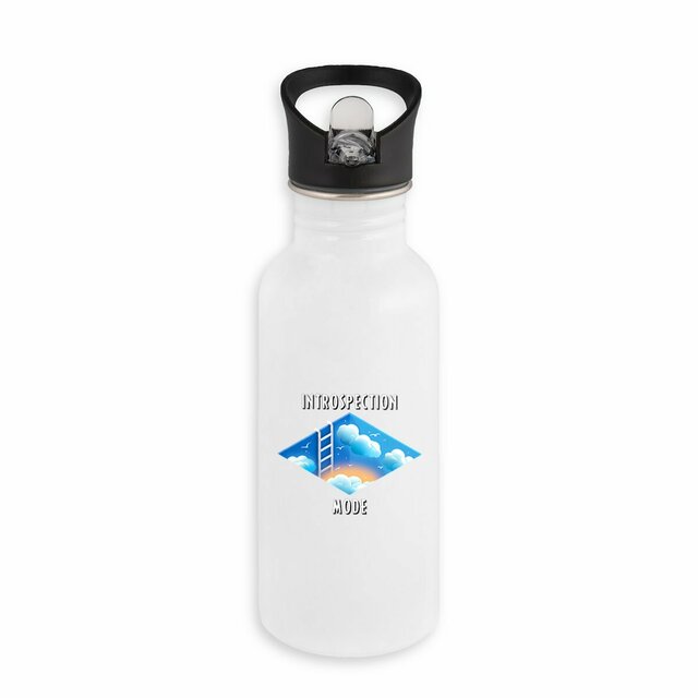 Image back ❀ Bouteille Inox Avec Paille ~Premium ✦ INTROSPECTION MODE [🌐 INT] ✨