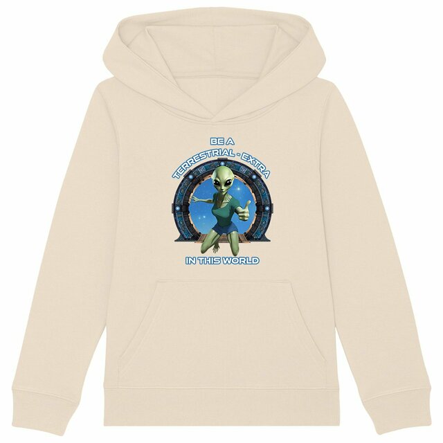 Image back ❀ Sweat-Shirt Épais à Capuche Unisexe Enfant ~Premium+ ✦ ZETA (ALIEN) [🌐 EN] ✨