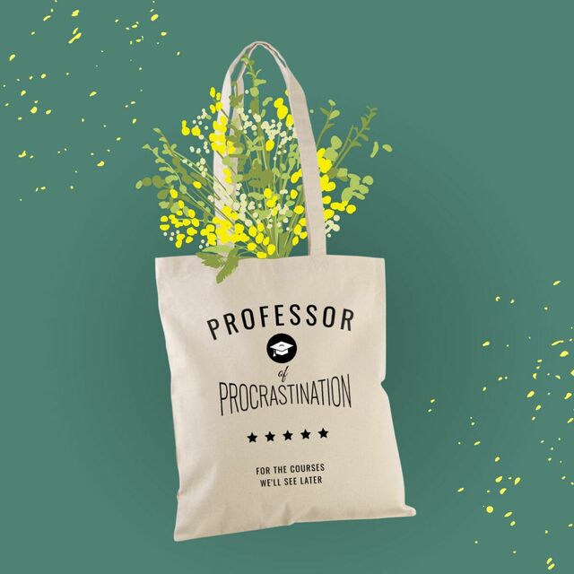 Image front ❀ Totebag Épais ~Premium+ ✦ PROCRASTINATION [🌐 EN] ✨