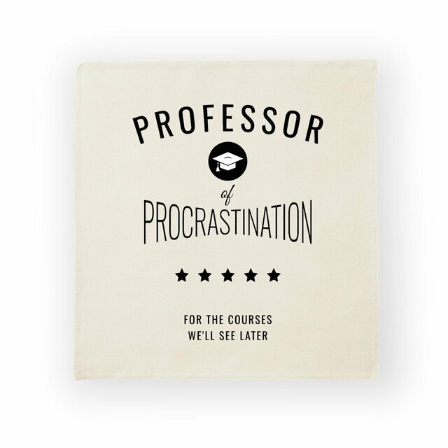 Image back ❀ Housse de coussin ~Premium+ ✦ PROCRASTINATION [🌐 EN] ✨