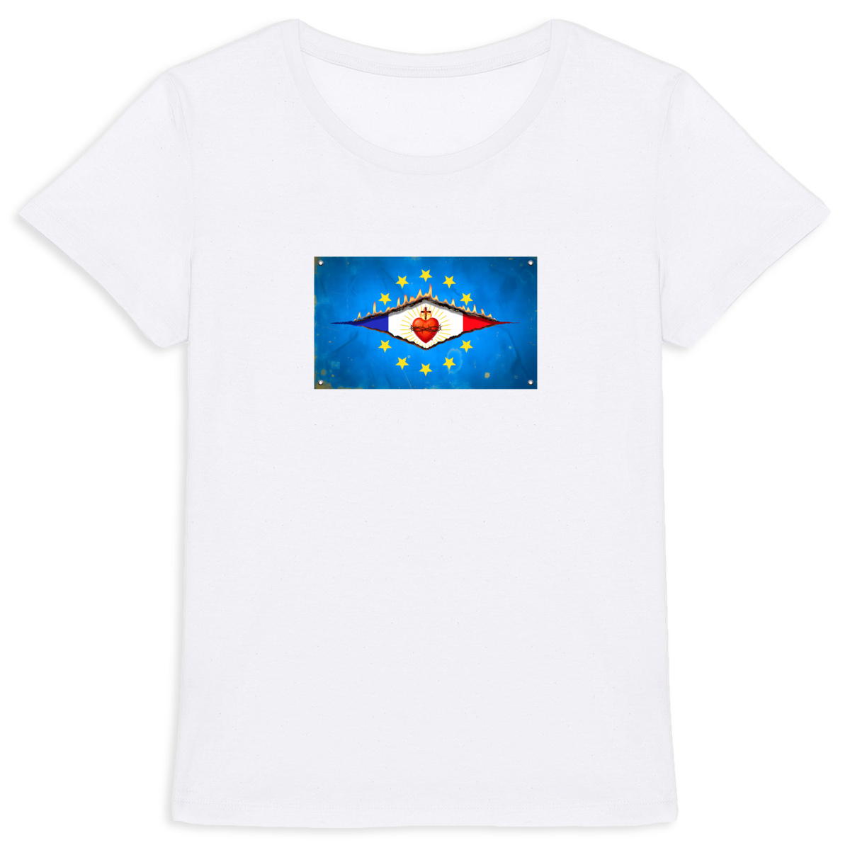 Image back ❀ T-Shirt Mi-Léger Femme ~Premium+ ✧ DÉCHIRURE FRANCE/EUROPE [🌐 FR] ✨