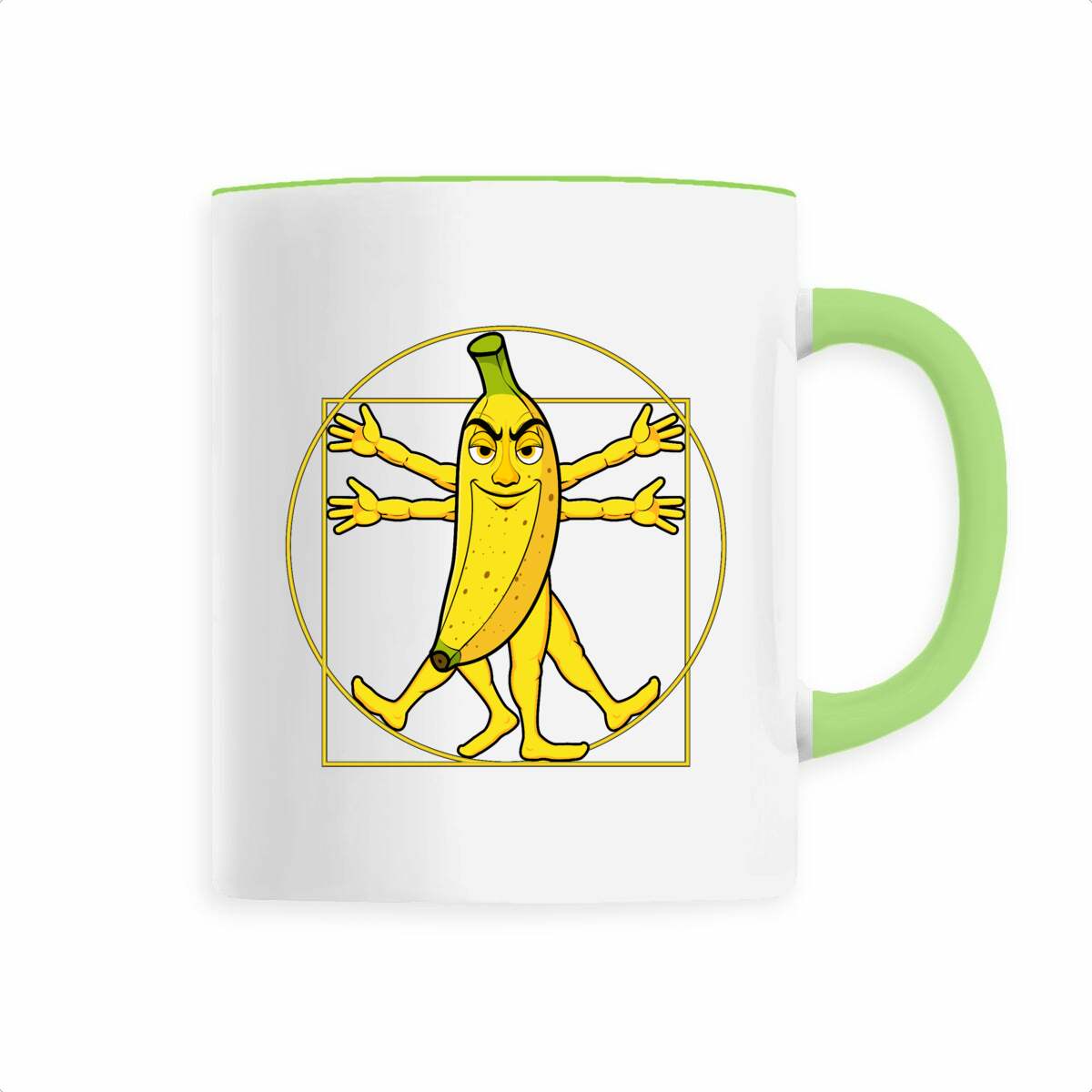 Image back ❀ Mug Céramique Imprimé Sur Chaque Côté ~Premium ✦ LA BANANE DE VITRUVE [🌐 FR] ✨