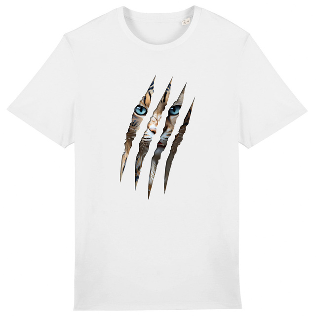 Image back ❀ T-Shirt Mi-Épais Unisexe ~Premium+ ✦ LA GRIFFE DU CHAT [🌐 INT] ✨