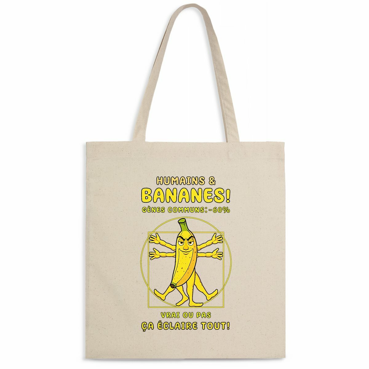Image back ❀ Totebag Léger ~Premium ✦ LA BANANE DE VITRUVE [🌐 FR] ✨