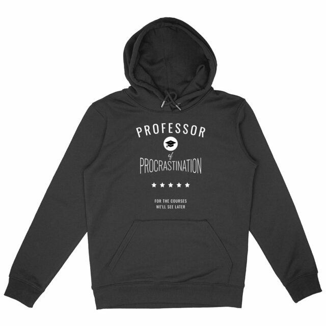 Image back ❀ Sweat-Shirt Épais à Capuche Unisexe, ~Premium+ ✦ PROCRASTINATION [🌐 EN] ✨