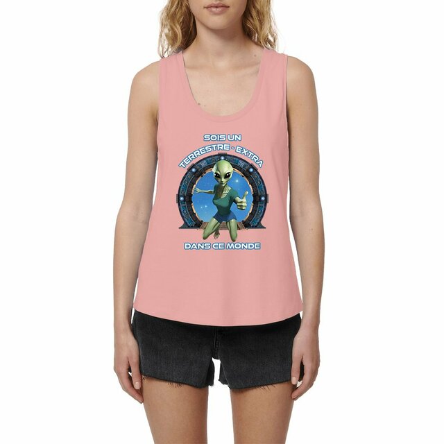 Image front ❀ Débardeur Mi-Léger Femme Ample ~Premium+ ✦ ZETA (EXTRA-TERRESTRE) [🌐 FR] ✨