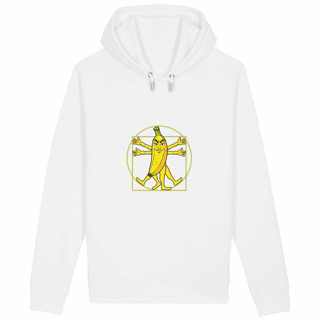 Image back ❀ Sweat-Shirt Standard à Capuche Unisexe Poches Latérales ~Premium+ ✦ LA BANANE DE VITRUVE [🌐 FR] ✨