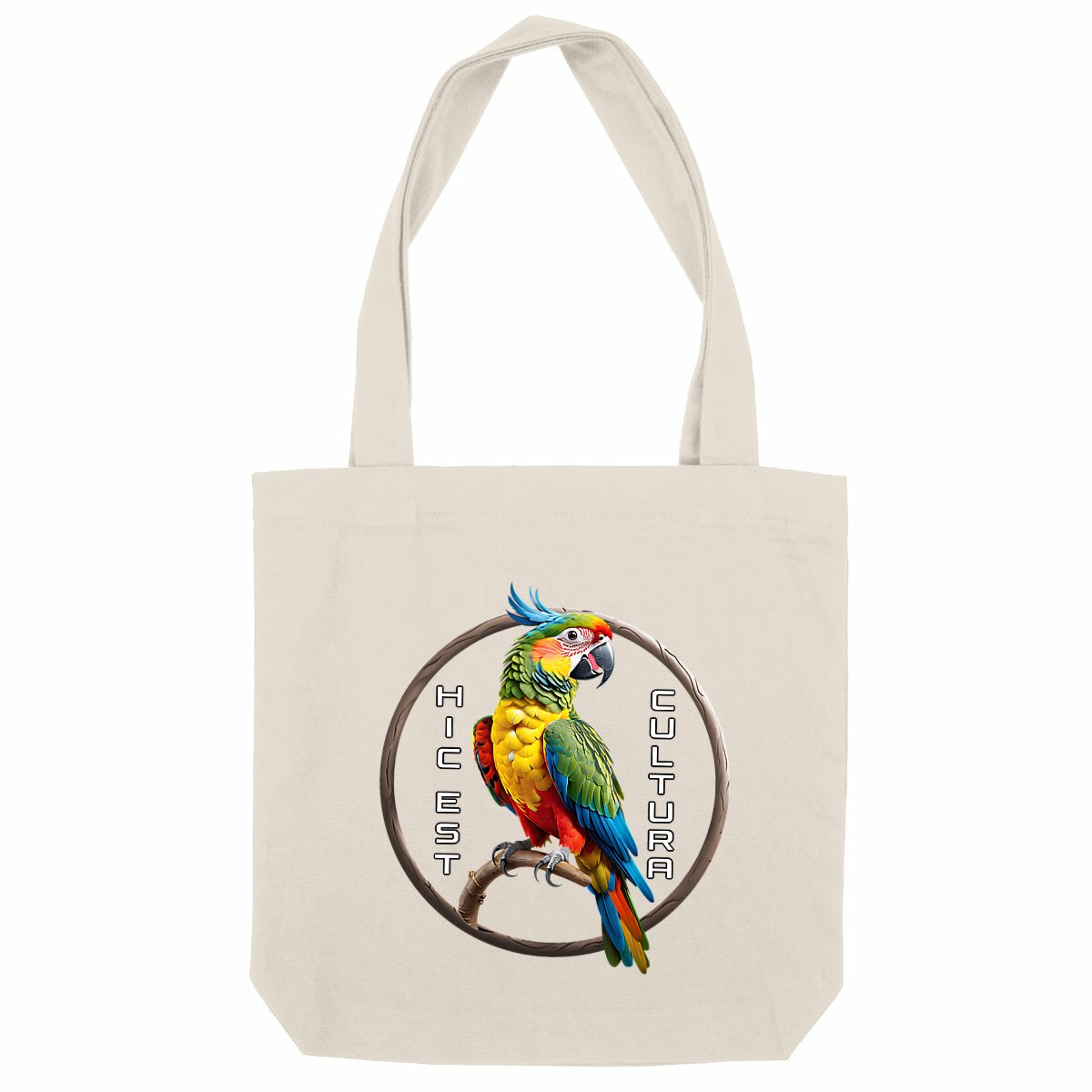 Image back ❀ Totebag Épais ~Premium+ ✦ PERROQUET [🌐 LAT] ✨