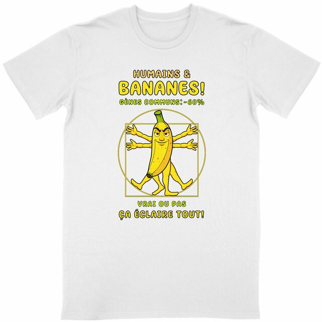 Image back ❀ T-Shirt Léger Classique Unisexe ~Change ✦ LA BANANE DE VITRUVE [🌐 FR] ✨