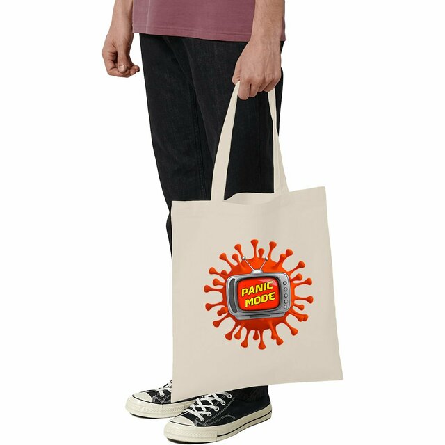 Image front ❀ Totebag Léger ~Premium ✦ PANIC MODE [🌐 FR] ✨