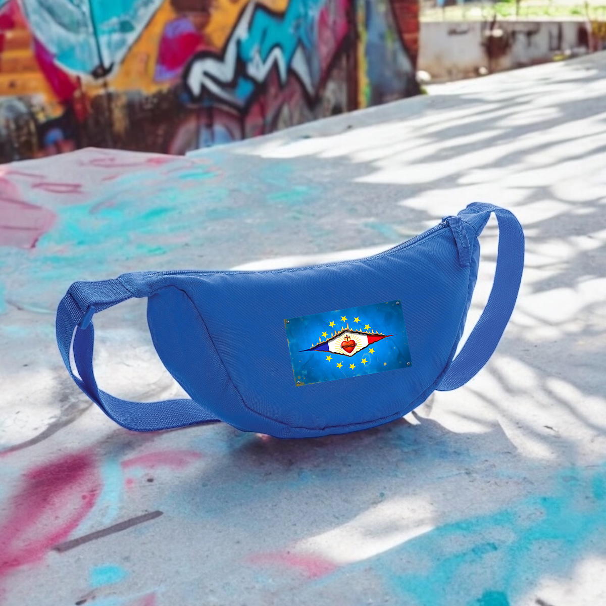 Image front ❀ Sac Banane En Polyester Recyclé ~Premium ✧ DÉCHIRURE FRANCE/EUROPE [🌐 FR] ✨