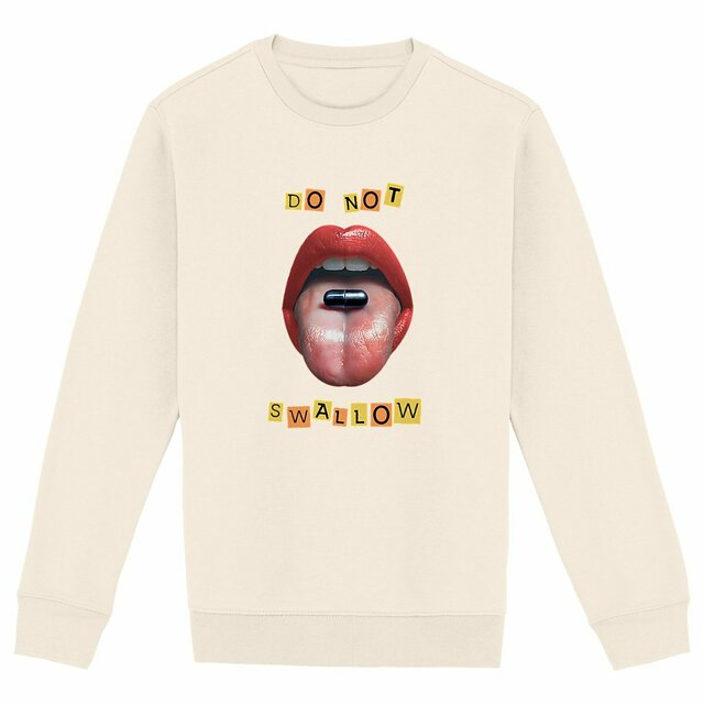 Image back ❀ Sweat-Shirt Épais Unisexe ~Premium+ ✦ BLACK PILL - NE PAS AVALER [🌐 EN] ✨