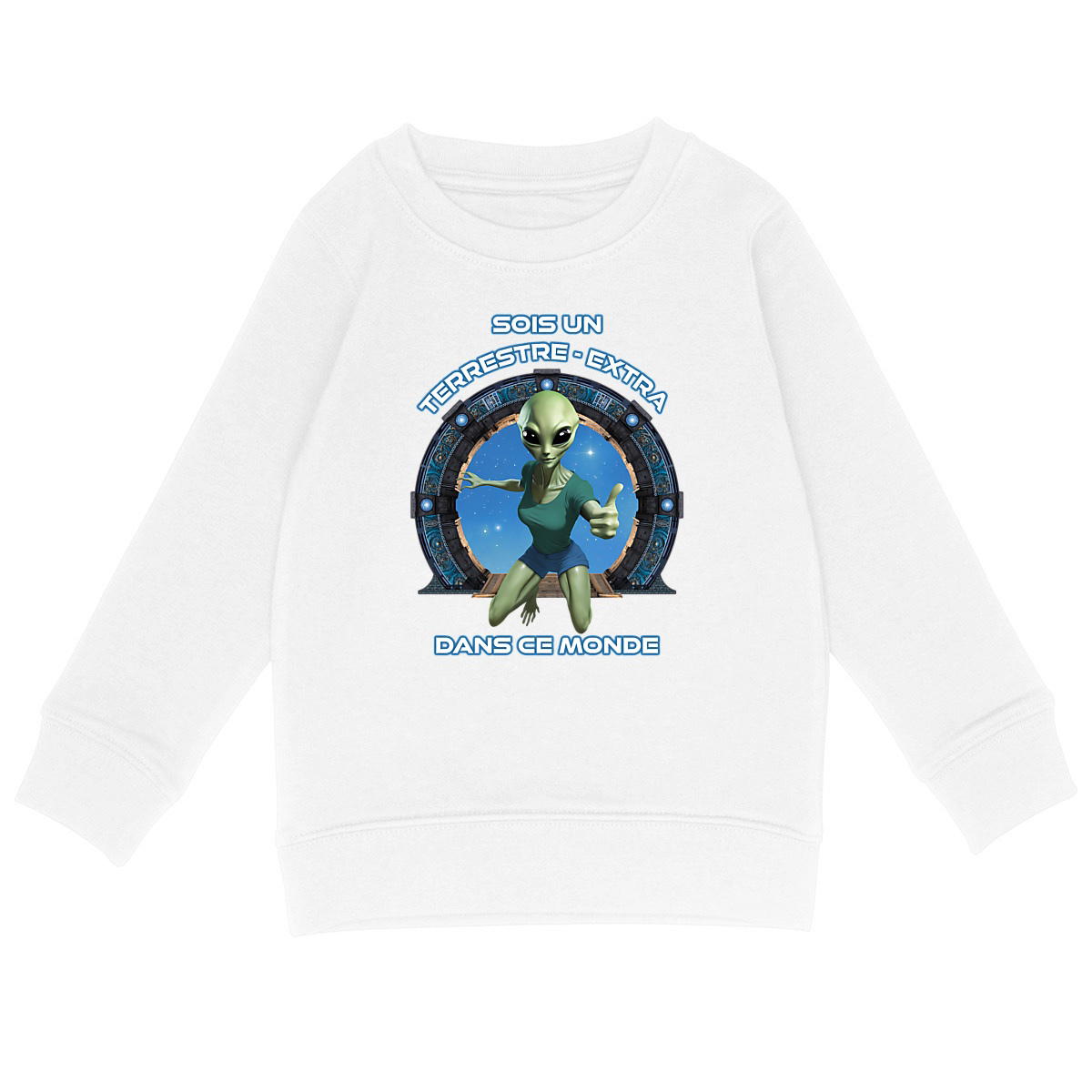Image back ❀ Sweat-Shirt Standard Unisexe Enfant ~Premium ✦ ZETA (EXTRA-TERRESTRE) [🌐 FR] ✨