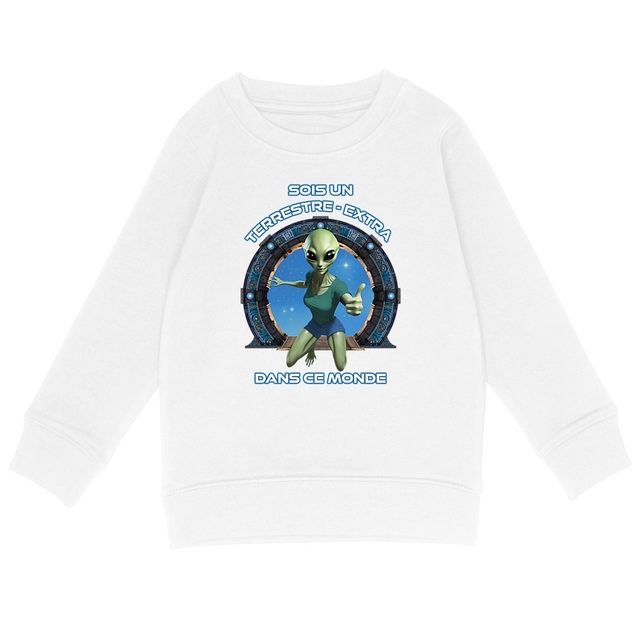 Image back ❀ Sweat-Shirt Standard Unisexe Enfant ~Premium ✦ ZETA (EXTRA-TERRESTRE) [🌐 FR] ✨