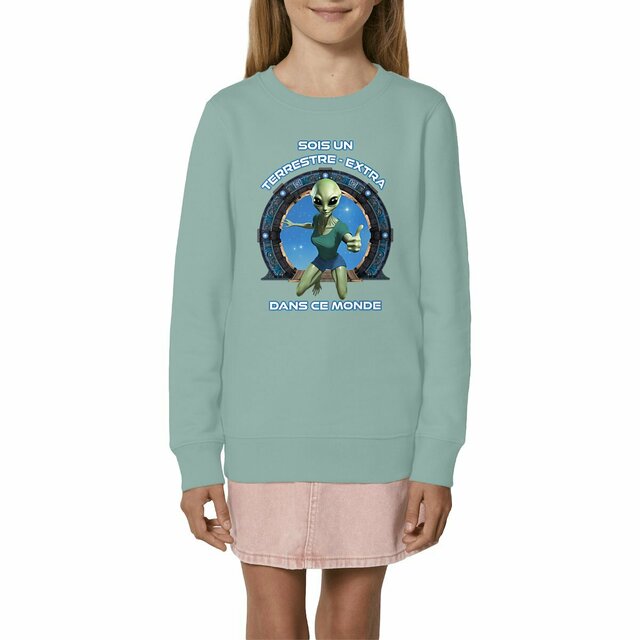 Image front ❀ Sweat-Shirt Standard Unisexe Enfant ~Premium ✦ ZETA (EXTRA-TERRESTRE) [🌐 FR] ✨