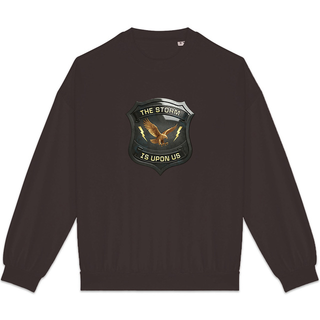 Image back ❀ Sweat-Shirt Standard Oversize Unisexe Made in Portugal ~Premium+ ✦ THE STORM IS UPON US [🌐 EN] ✨