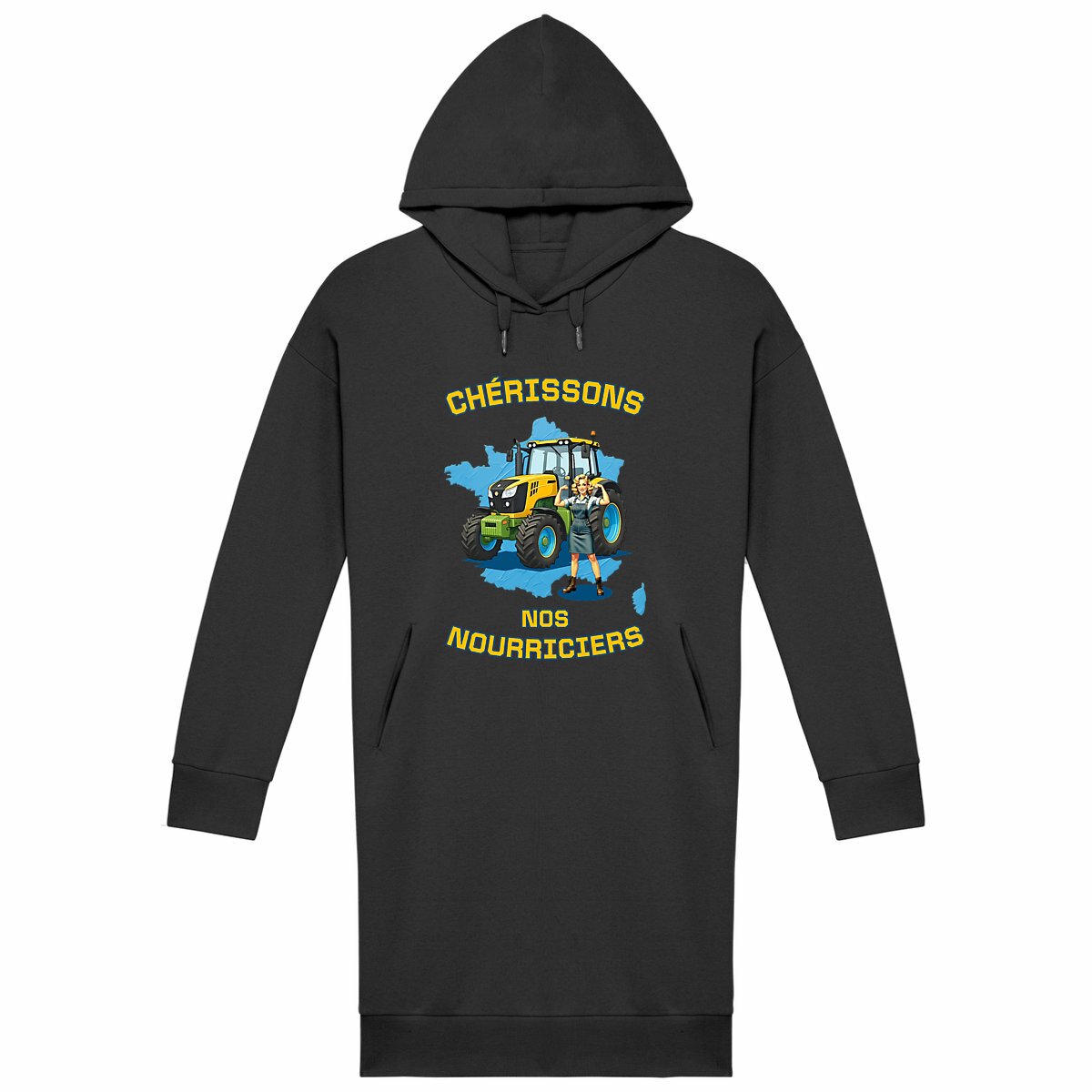 Image back ❀ Robe Sweat Lourde à Capuche Femme ~Premium+ ✧ SOUTENONS NOS FERMES [🌐 FR] ✨