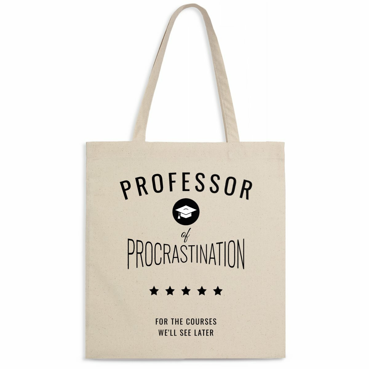 Image back ❀ Totebag Léger ~Premium ✦ PROCRASTINATION [🌐 EN] ✨