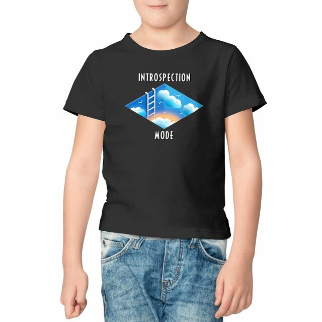 Image front ❀ T-Shirt Mi-Léger Unisexe Enfant ~Premium+ ✦ INTROSPECTION MODE [🌐 INT] ✨