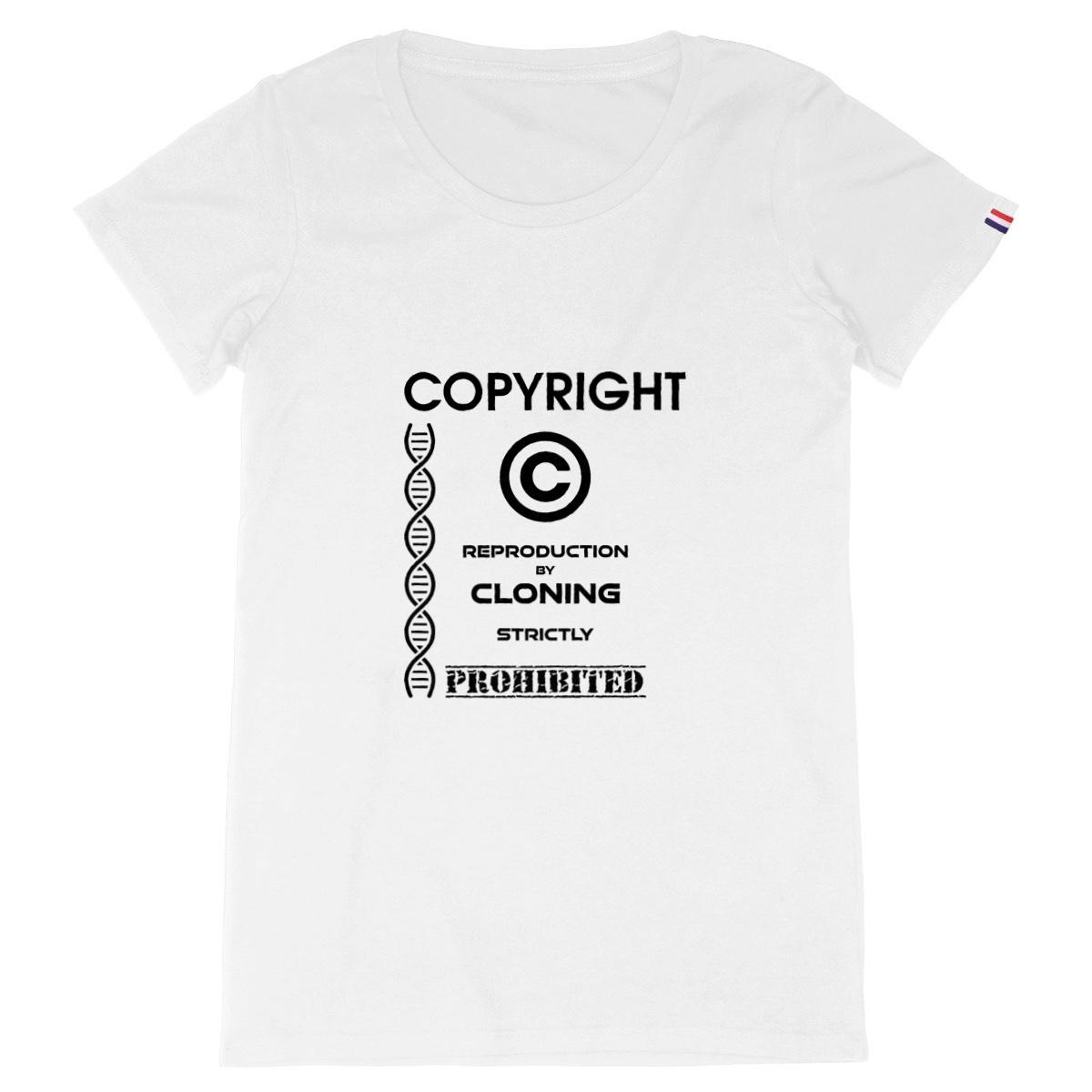 Image back ❀ T-Shirt Mi-Épais Femme Made in France ~Premium+ ✦ THE ANTI-CLONE [🌐 EN] ✨