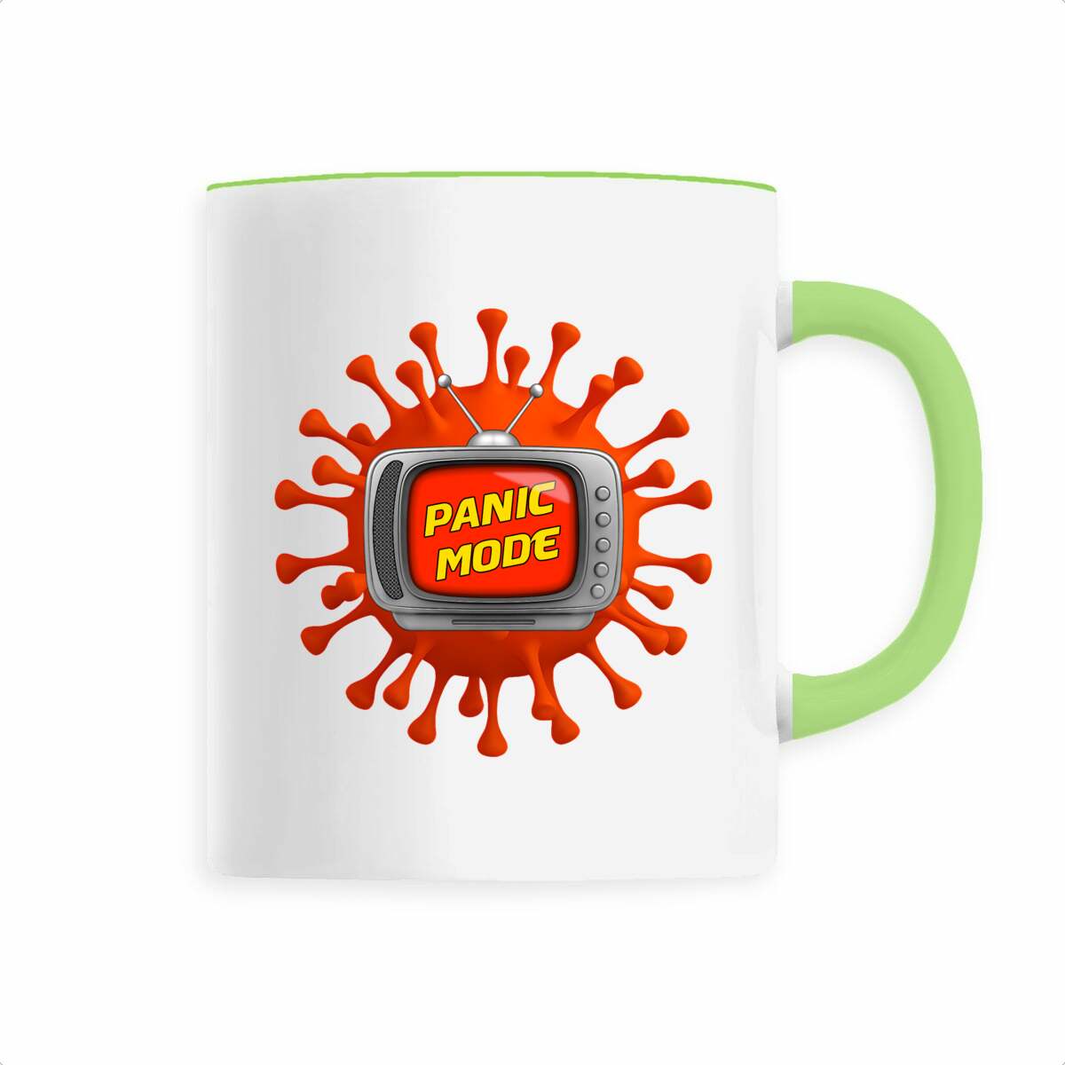 Image back ❀ Mug Céramique Imprimé Sur Chaque Côté ~Premium ✦ PANIC MODE [🌐 FR] ✨